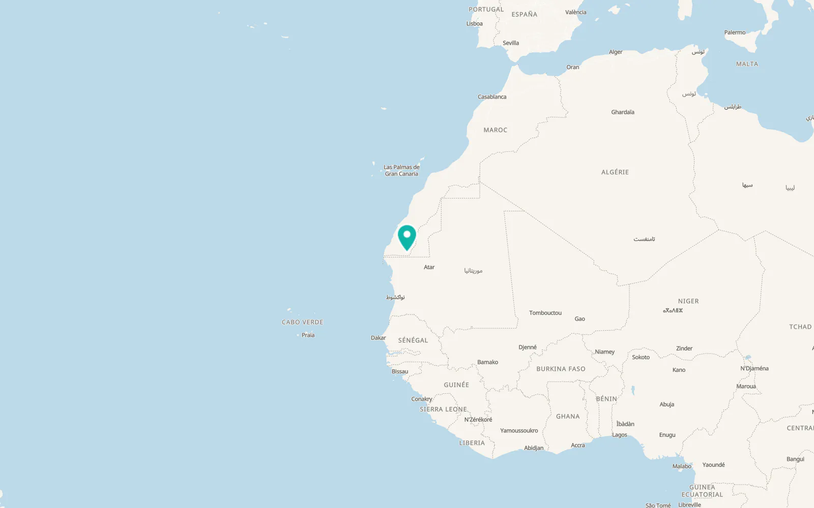Map of Tichla