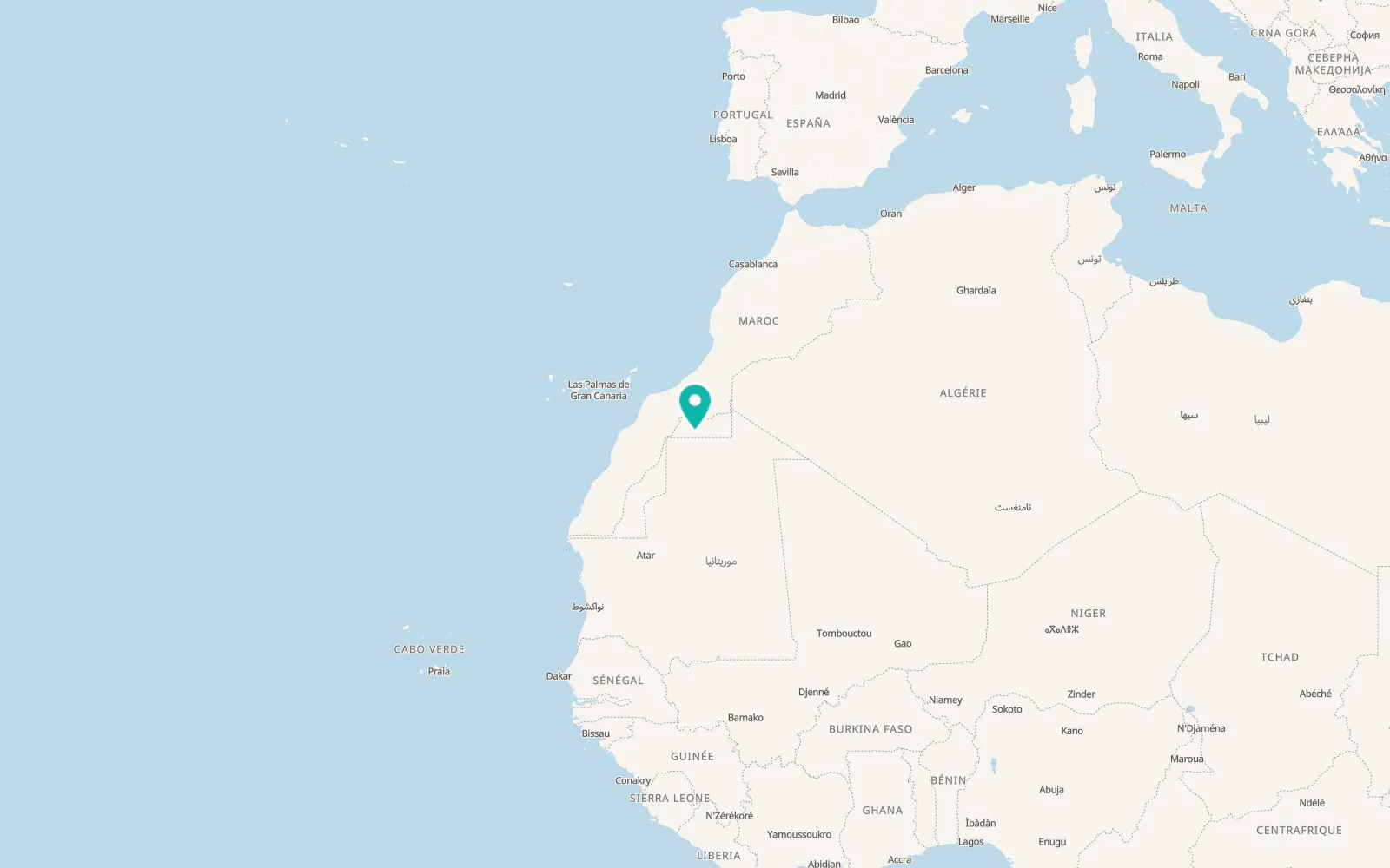 Map of Tifariti