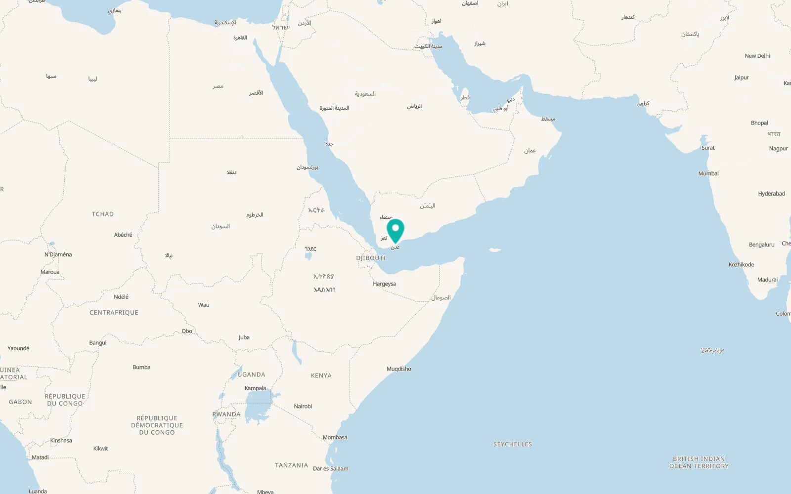 Map of Aden