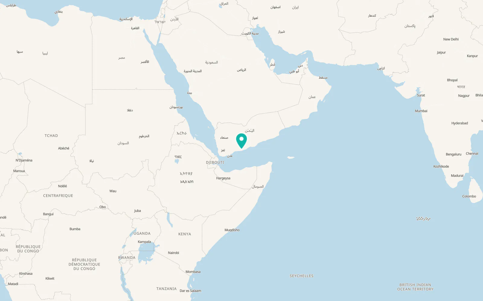 Map of Aḩwar