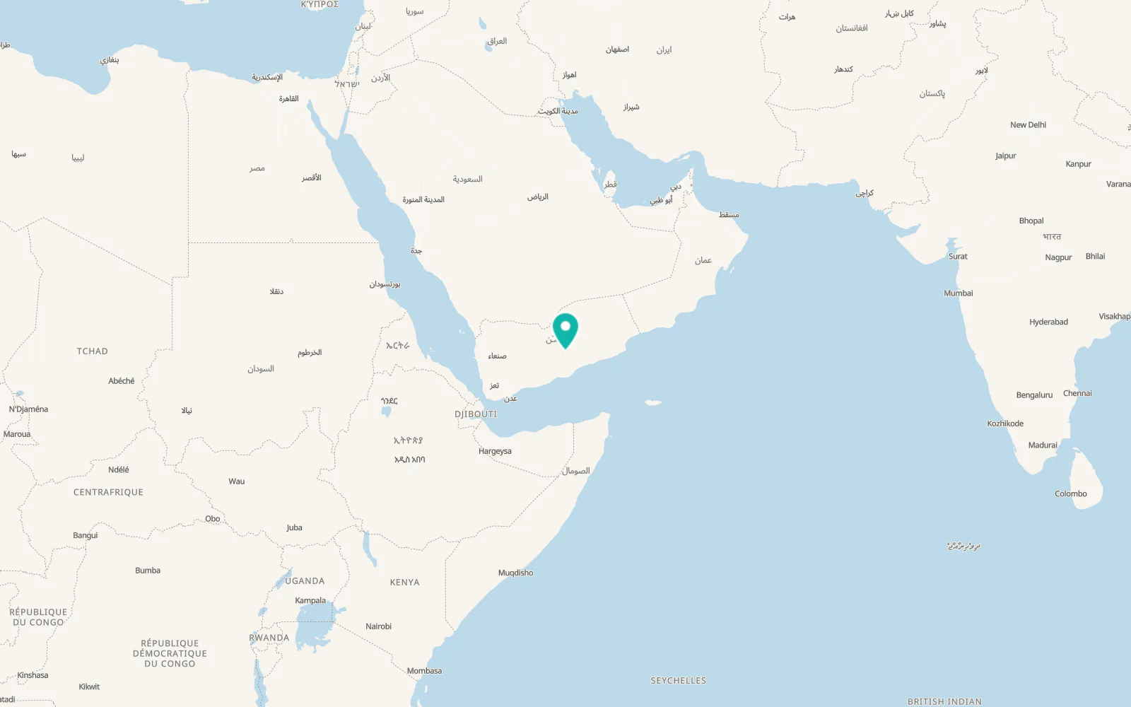 Map of Al Bāţinah