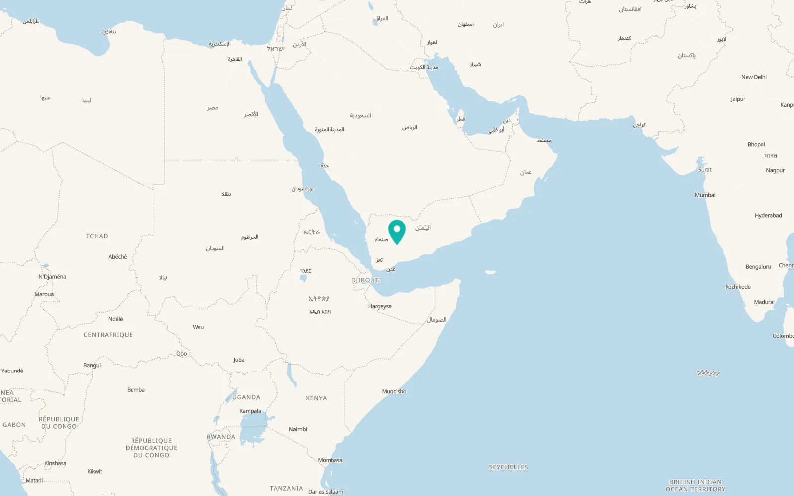 Map of Al Ghaylah