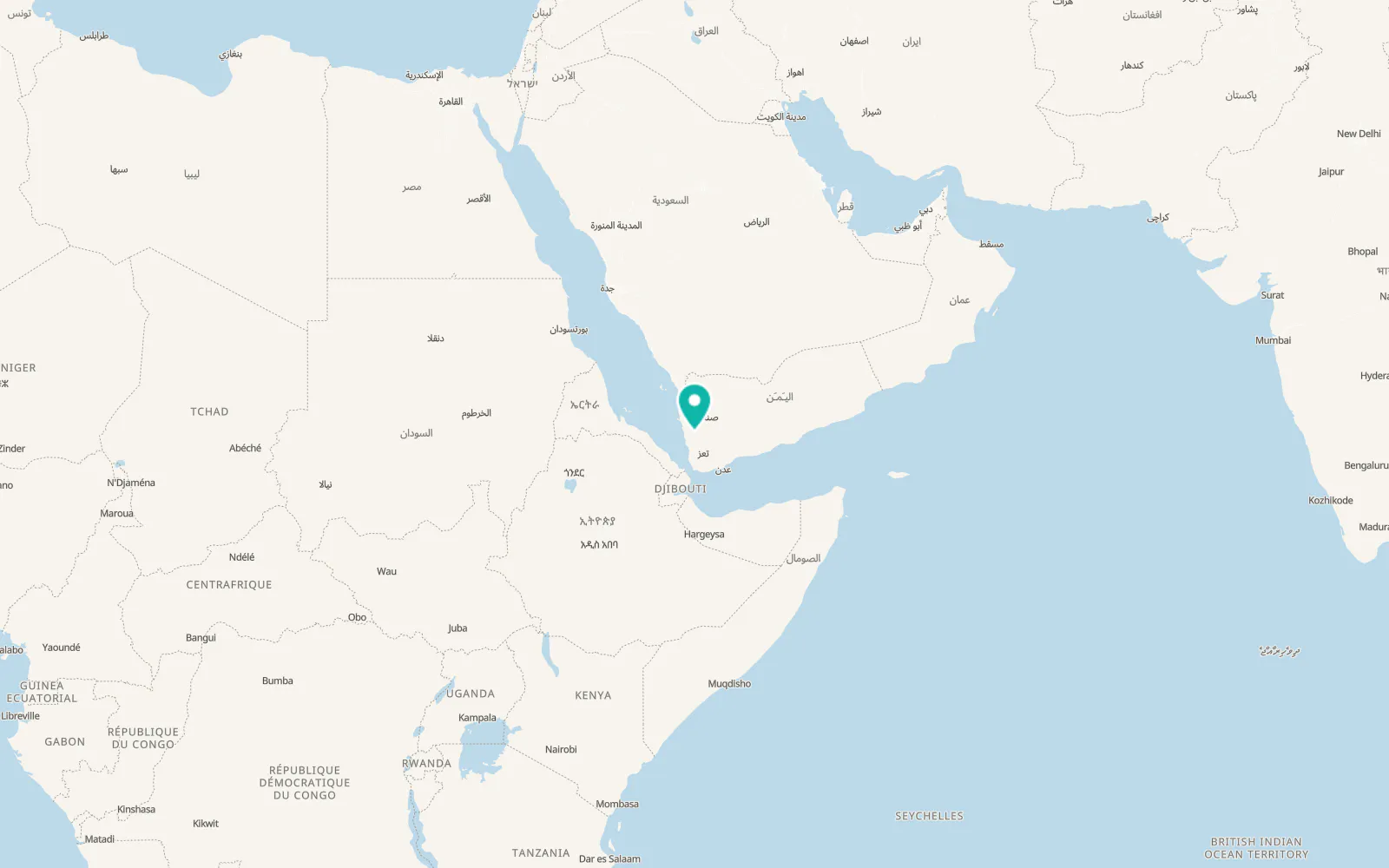 Map of Al Ḩadīyah