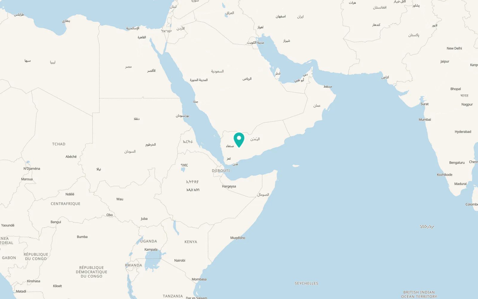 Map of Al Ḩajab