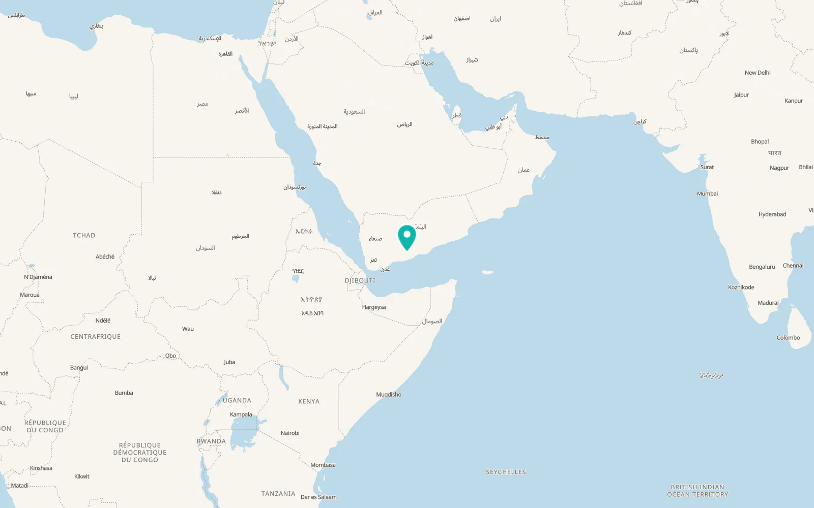 Map of Al Maḩfid