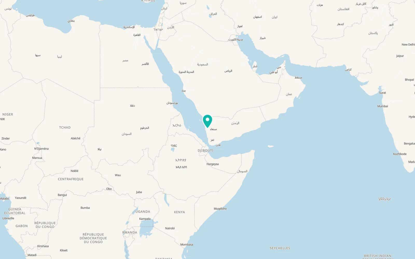Map of Al Mighlāf