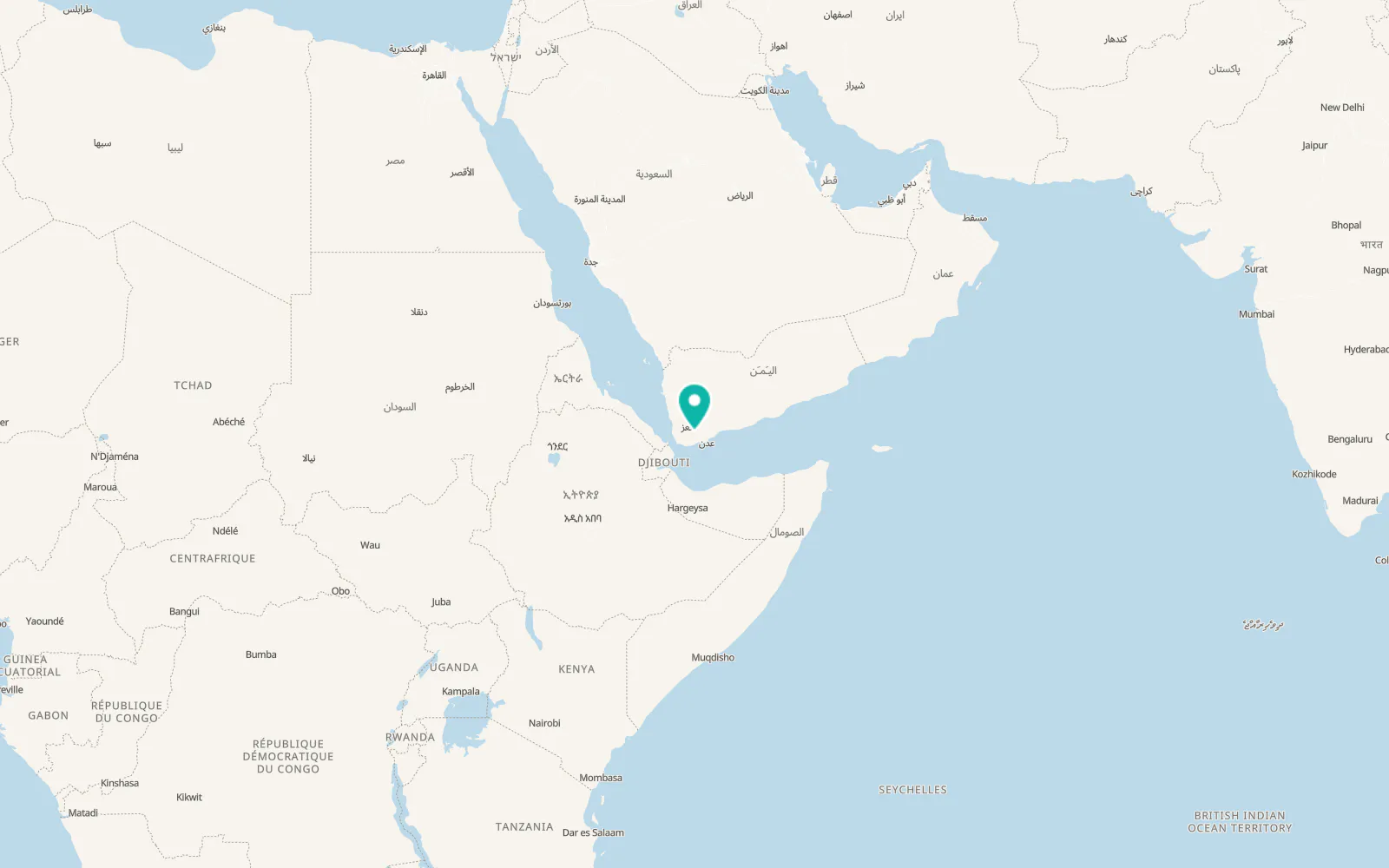 Map of Al Qabyal