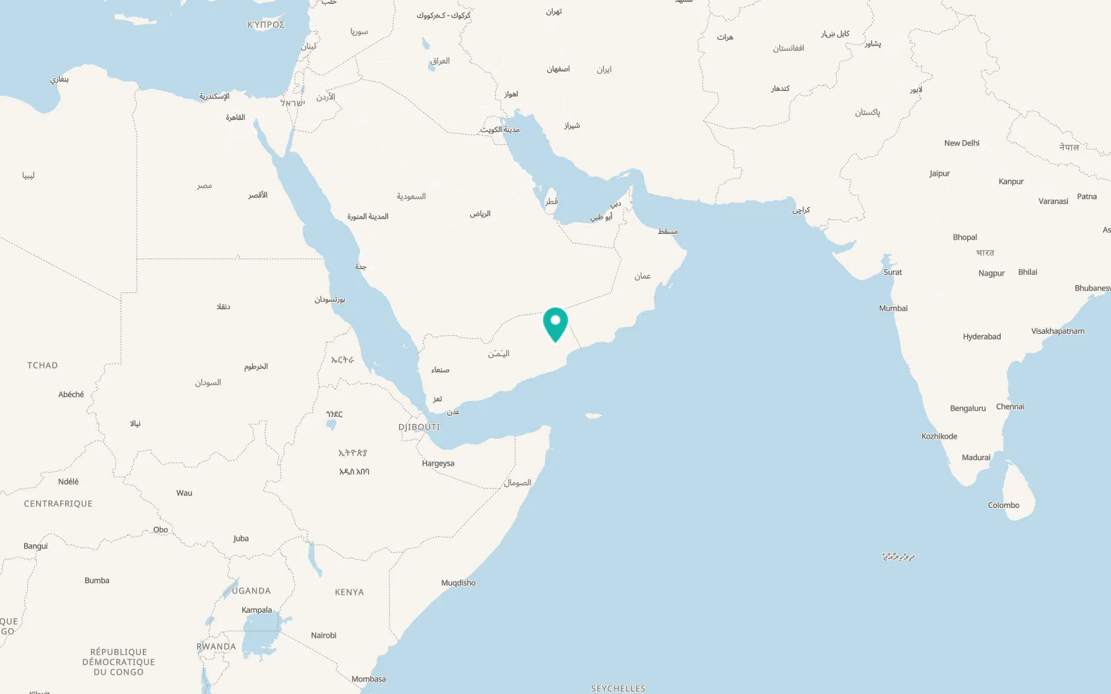Map of Al Qurḩ