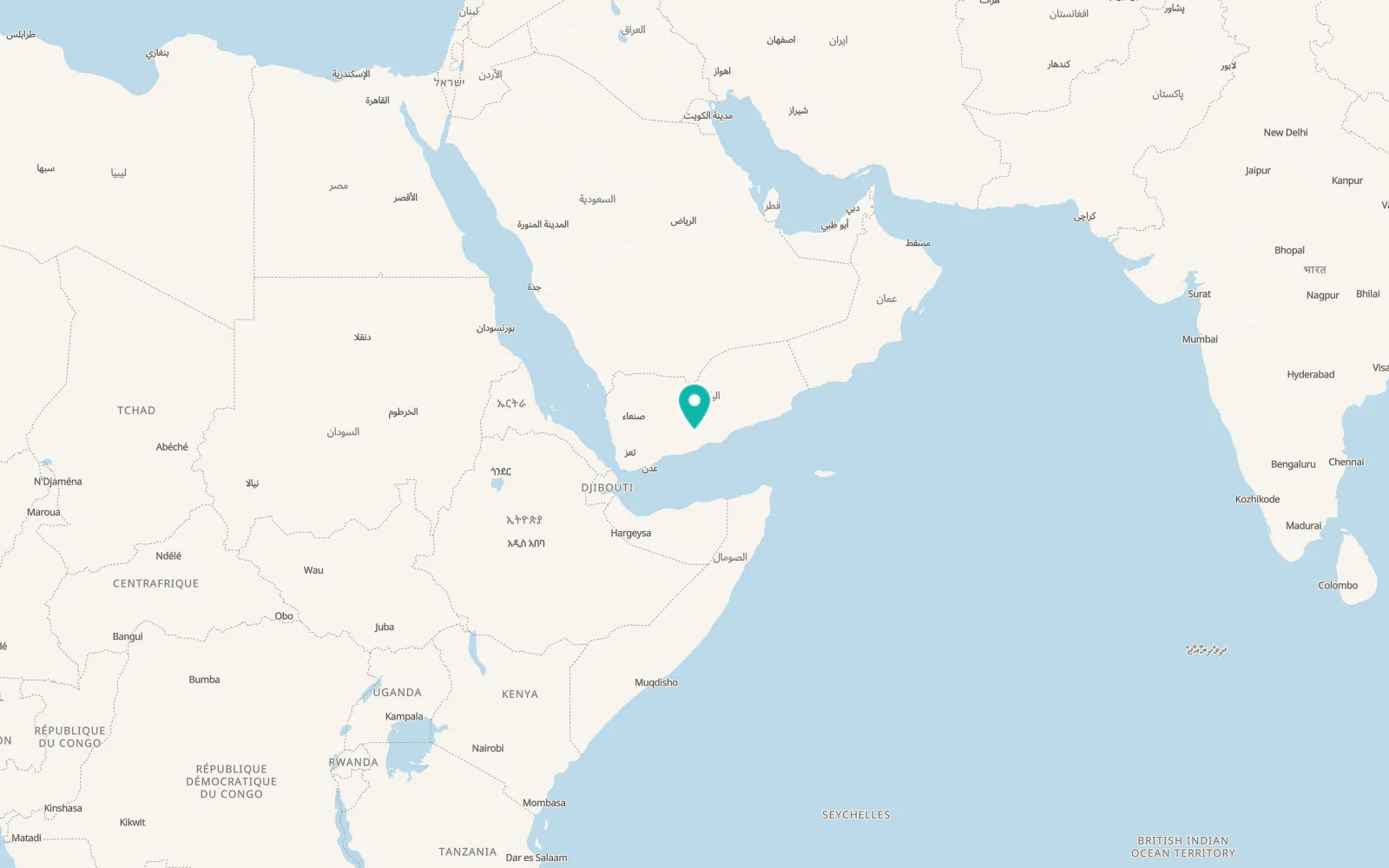 Map of Ar Rawḑah