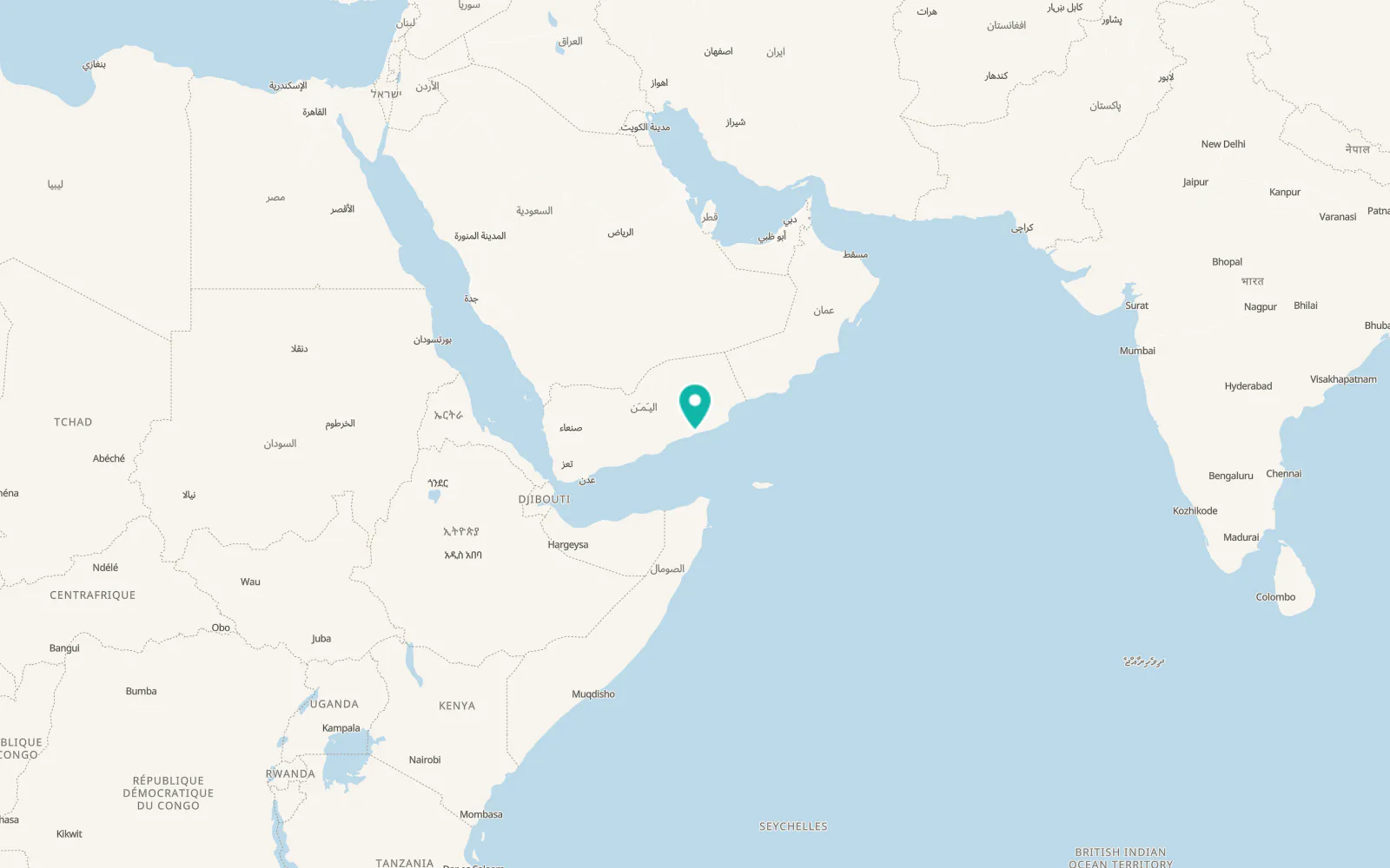 Map of Ar Raydah