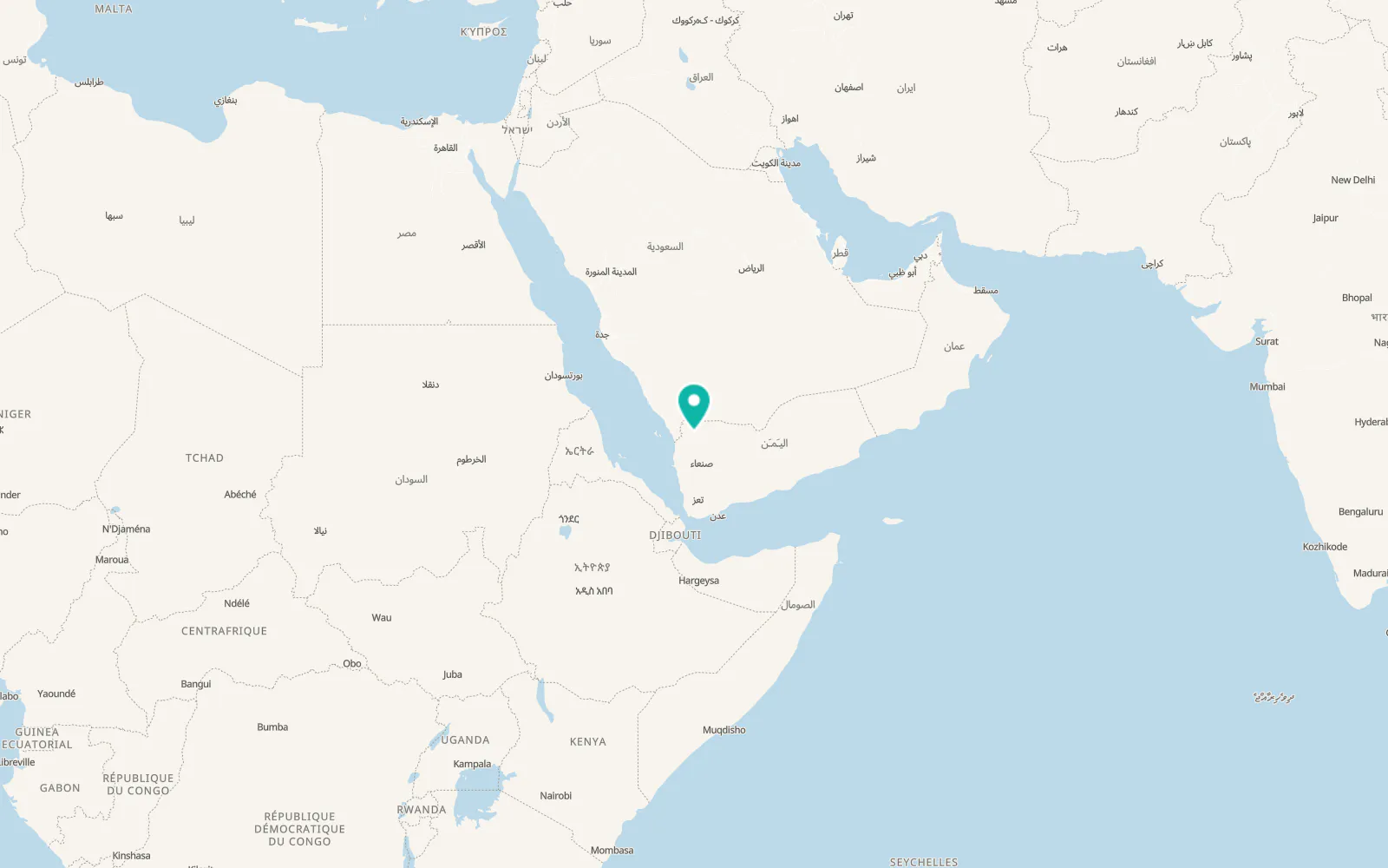 Map of Ash Shawātī