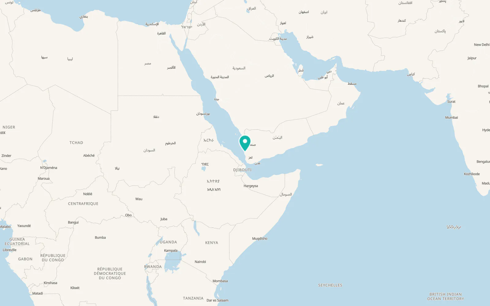 Map of At Tuḩaytā’