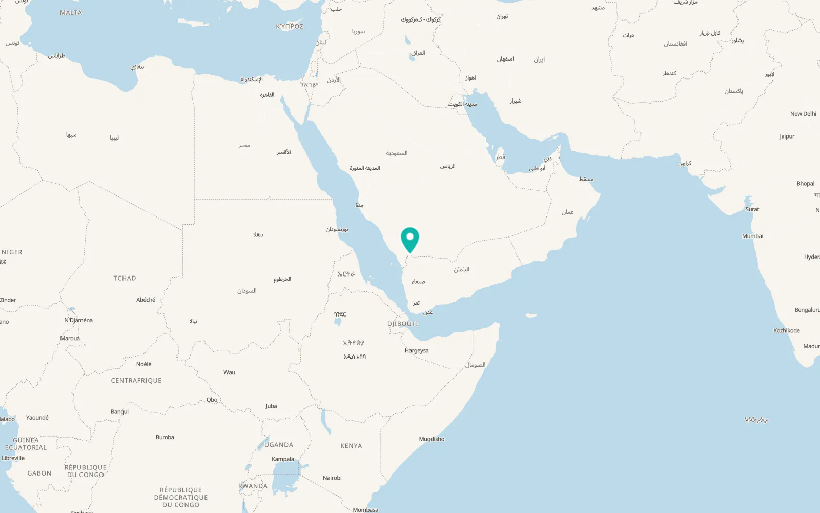 Map of Bāqim as Sūq