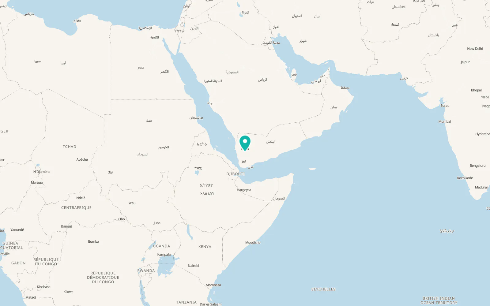 Map of Ḑawrān ad Daydah