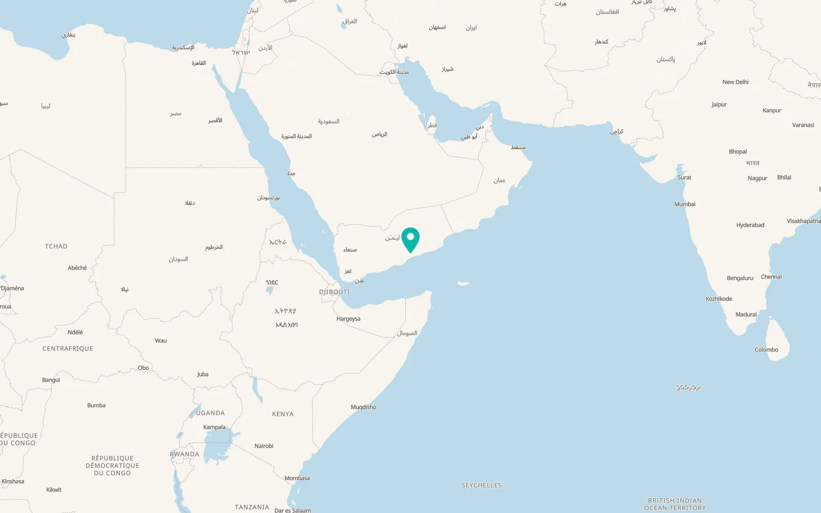 Map of Ghayl Bā Wazīr