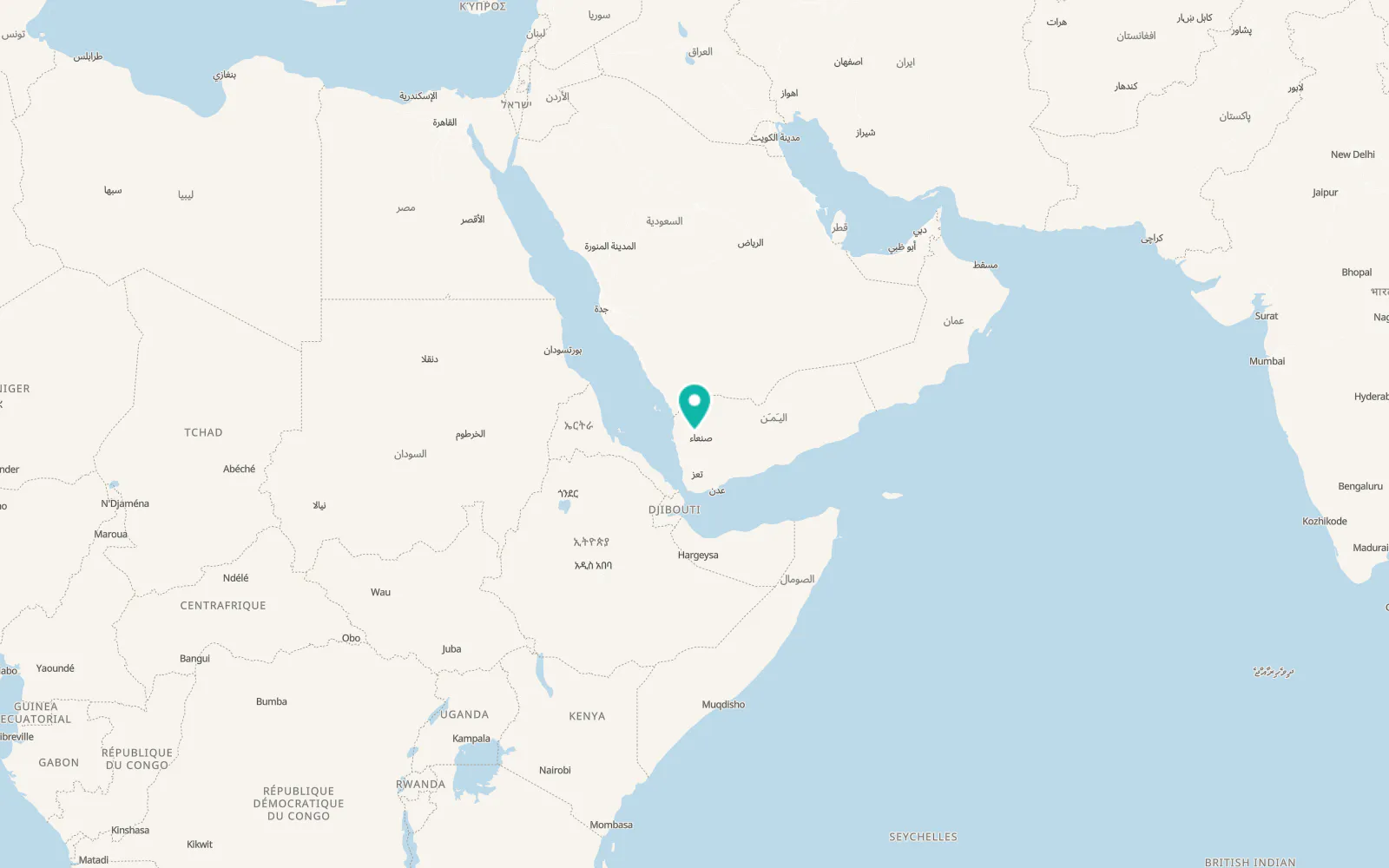 Map of Ḩabābah
