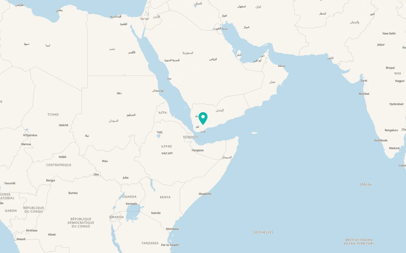 Map of Ḩabīl al Jabr
