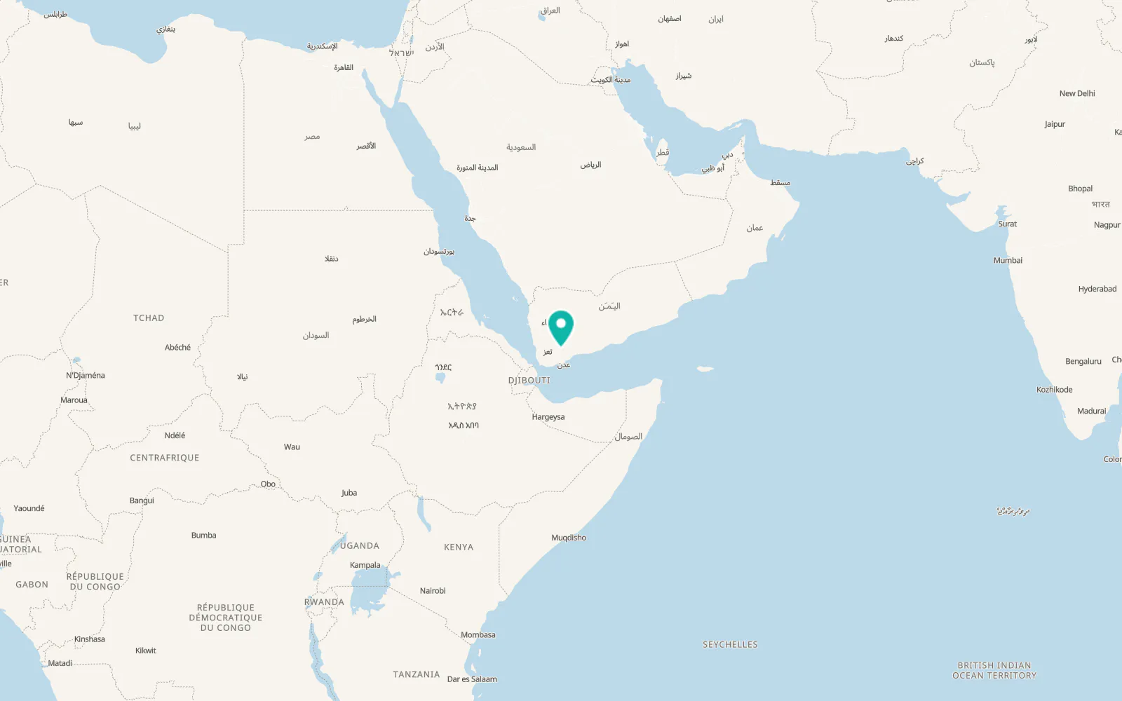 Map of Ḩabīl ar Raydah