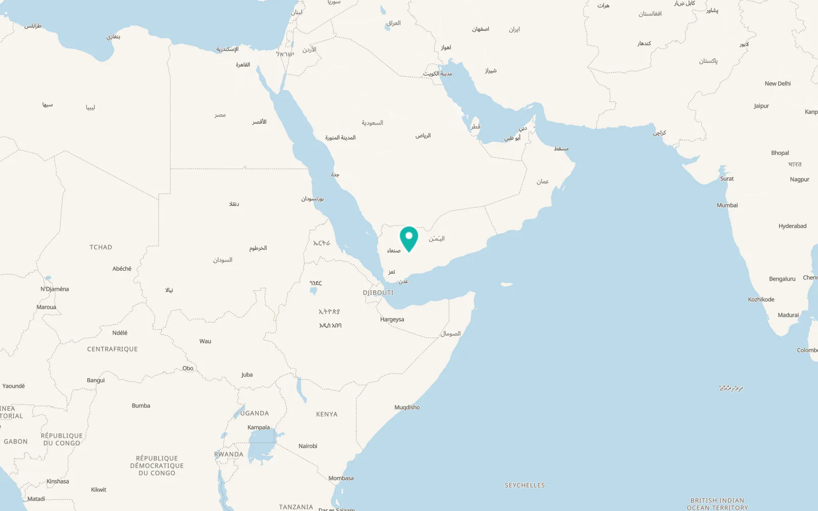 Map of Ḩarīb