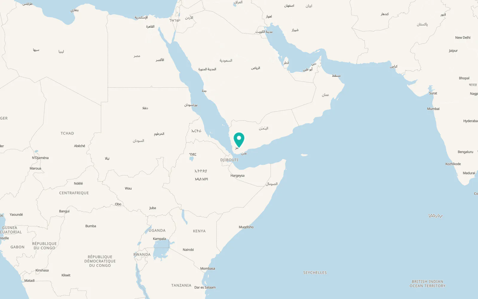 Map of Ḩayfān