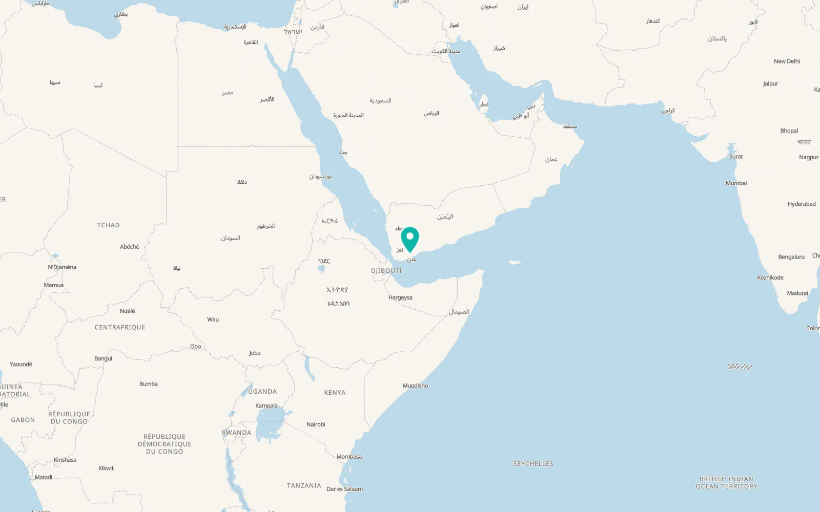 Map of Laḩij