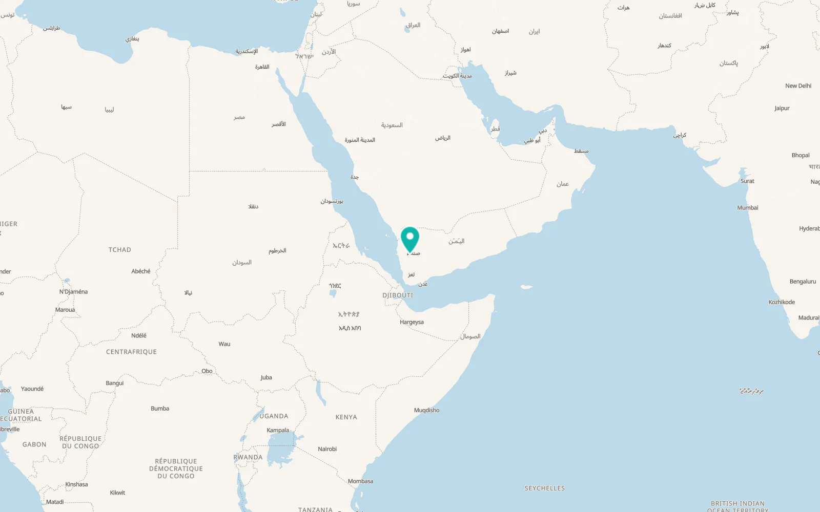 Map of Mafḩaq