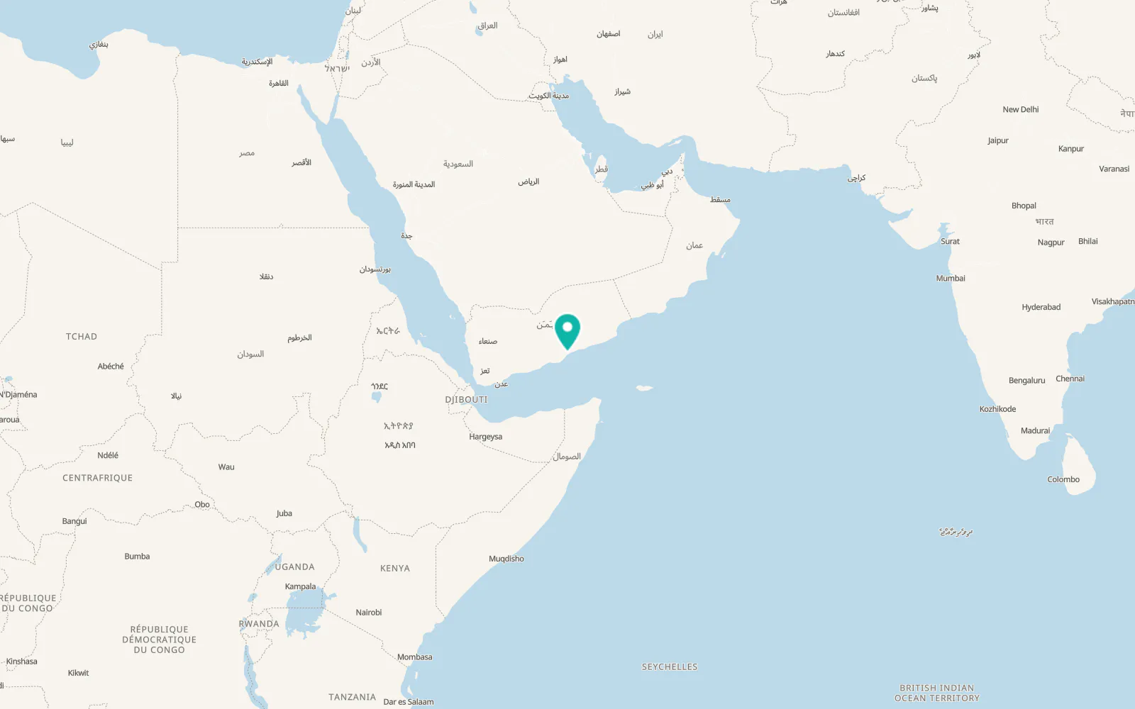 Map of Mukalla