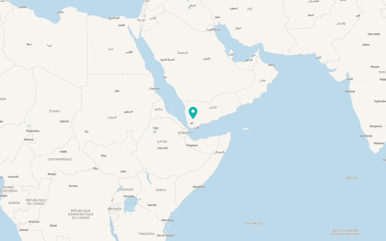 Map of Qaryat ad Da‘īs