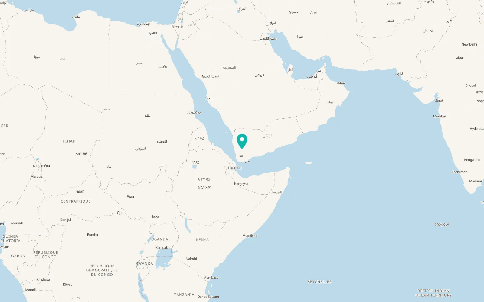 Map of Riḩāb