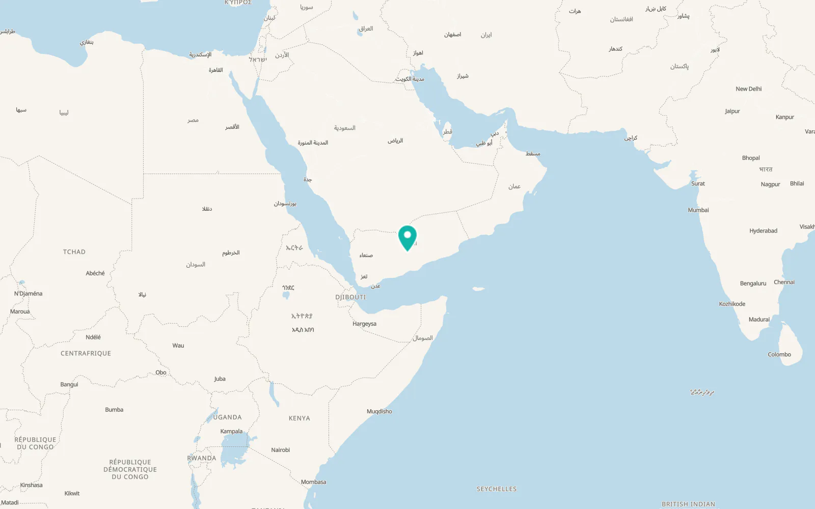 Map of Şanā’