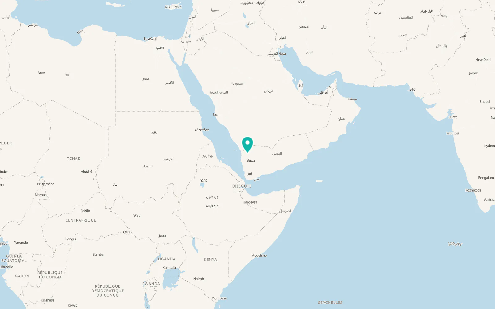 Map of Shahārat al Ghīs