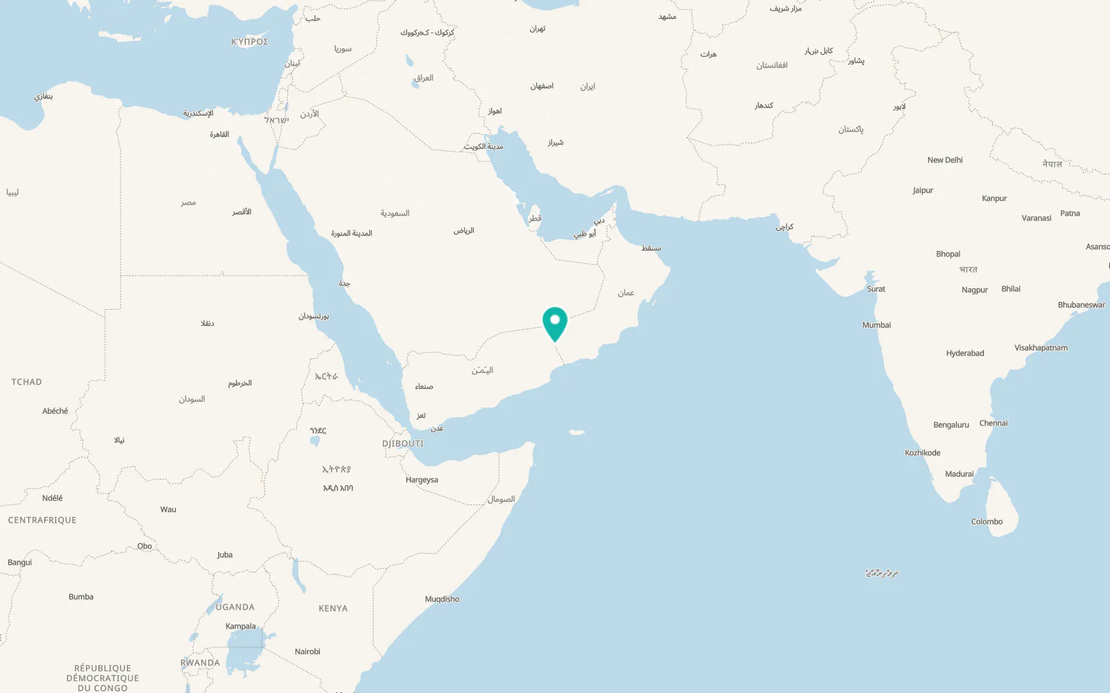 Map of Shiḩan as Suflá