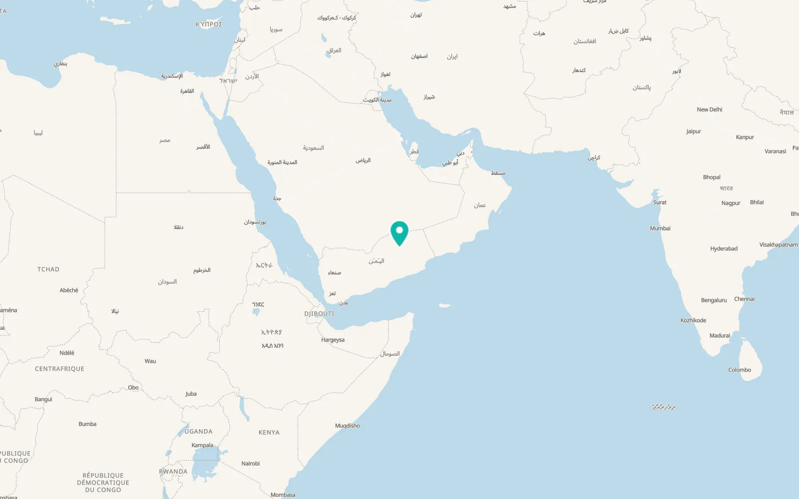 Map of Thamūd