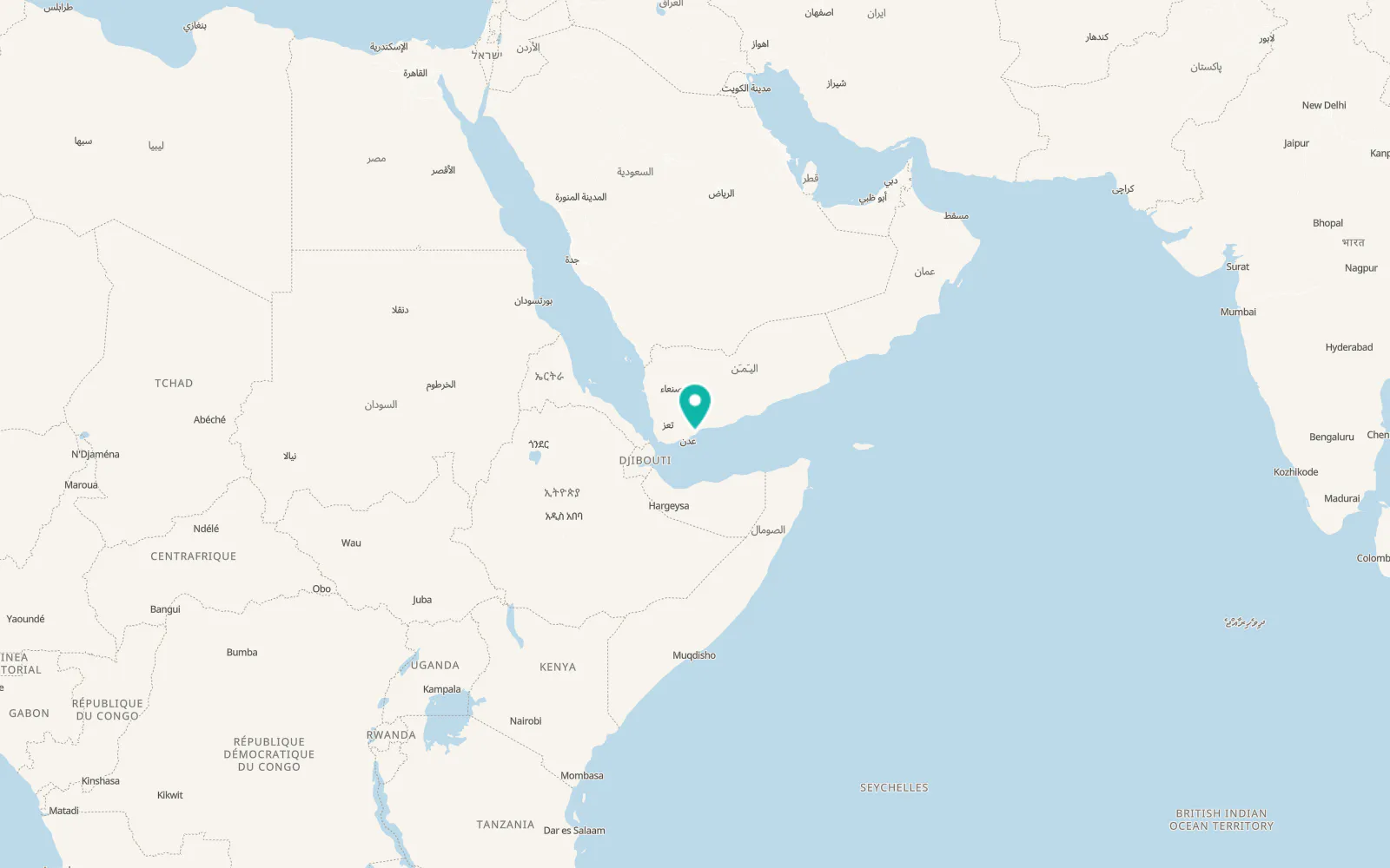 Map of Zinjibār
