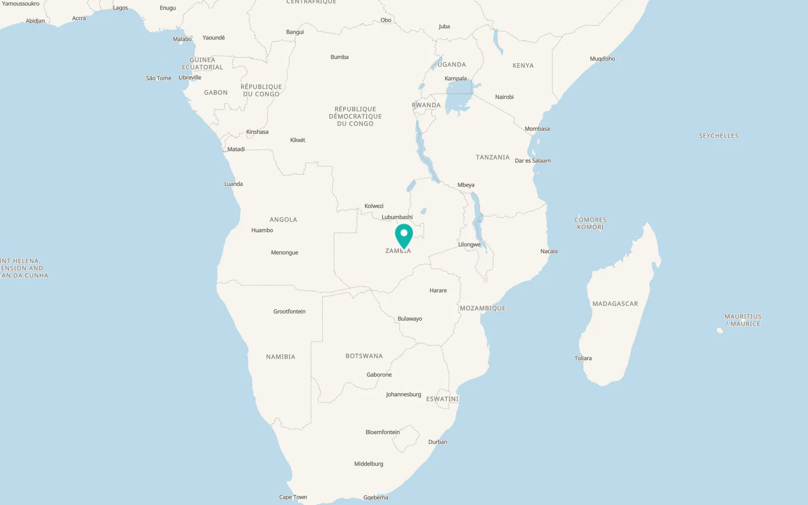 Map of Chibombo