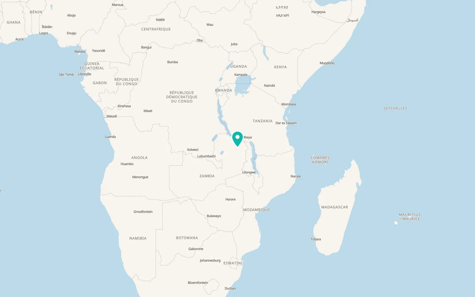 Map of Chinsali