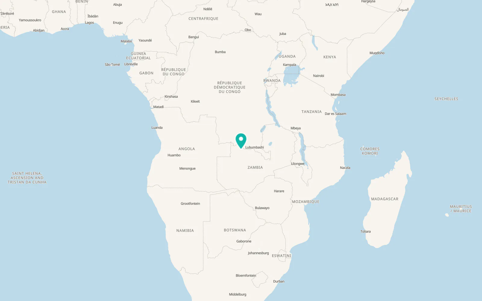 Map of Chisasa