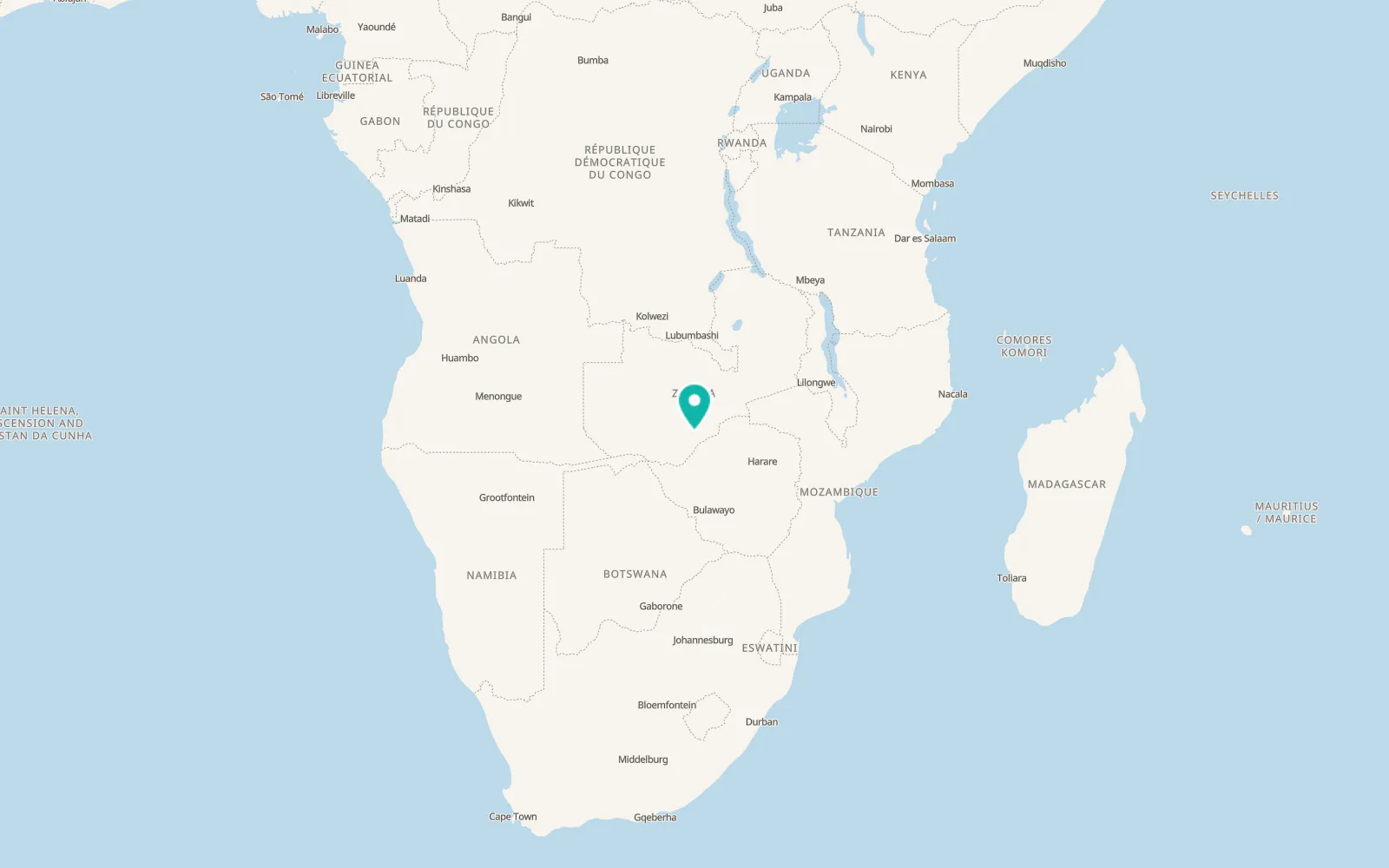 Map of Gwembe
