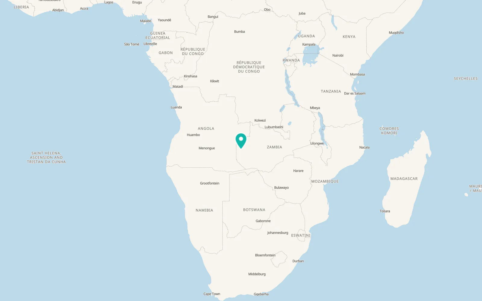 Map of Kalabo