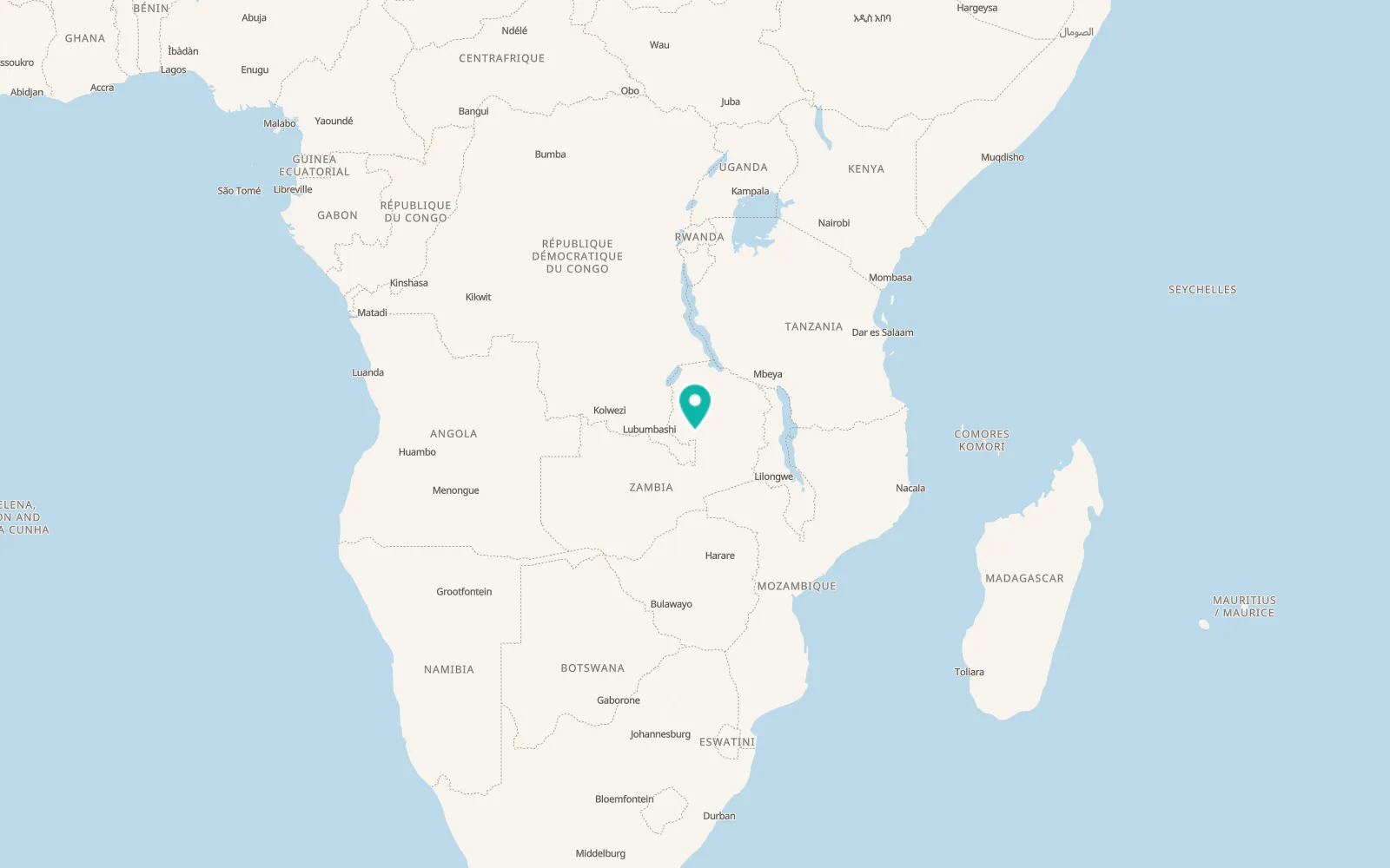 Map of Kataba