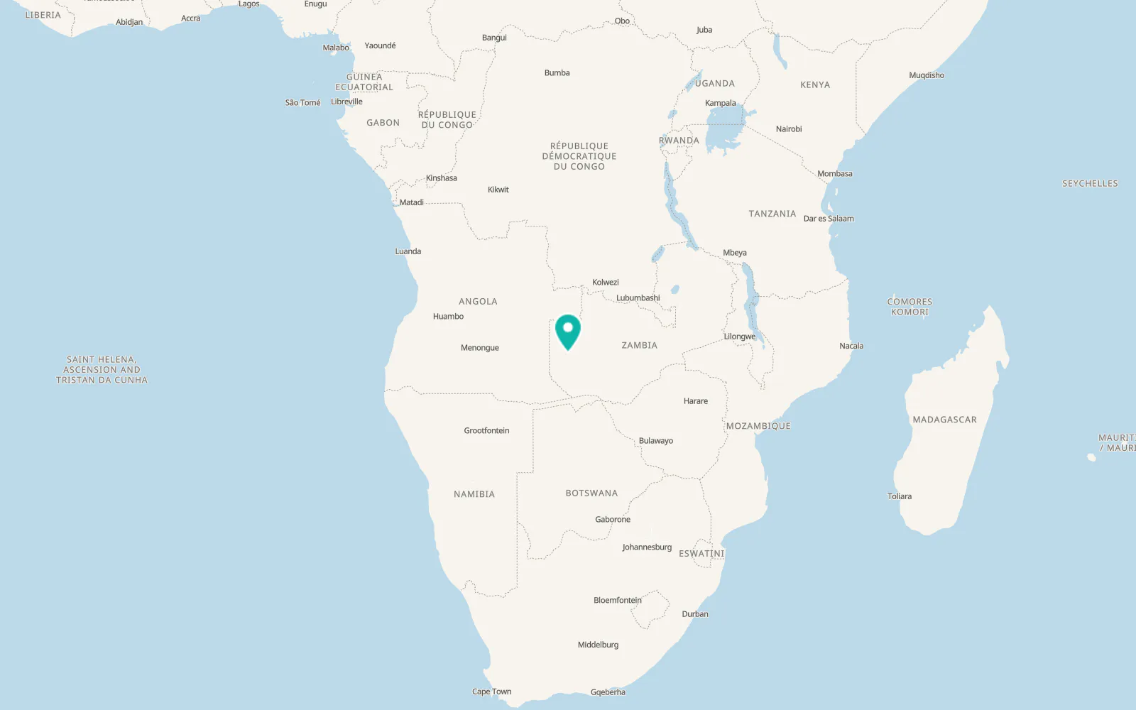 Map of Limulunga