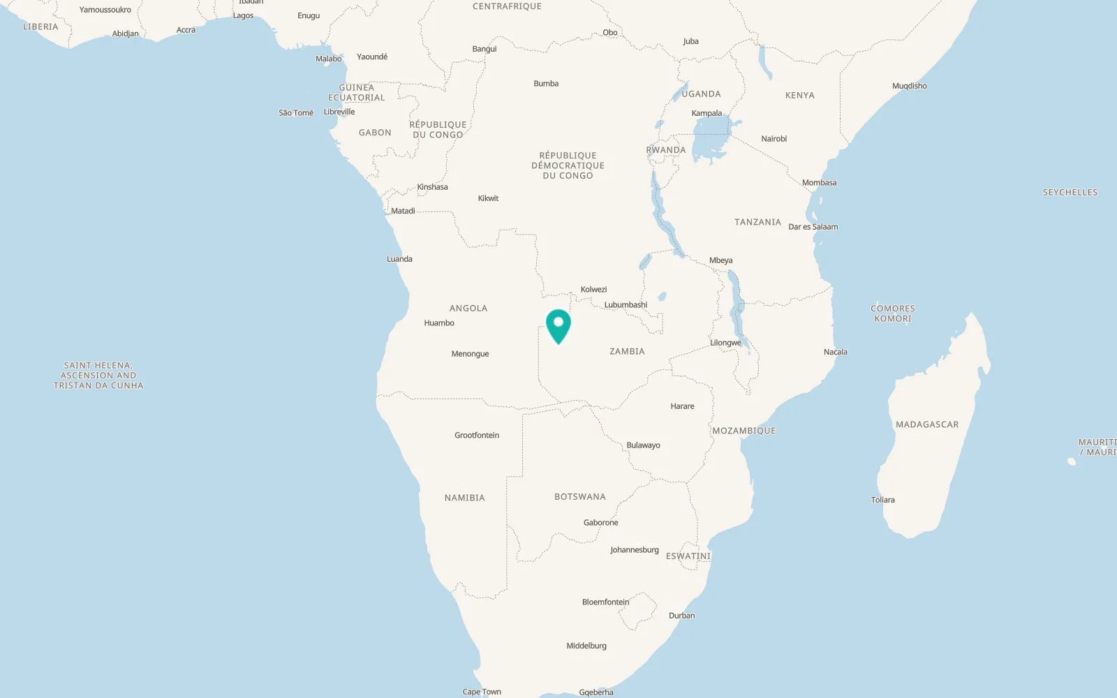 Map of Lukulu