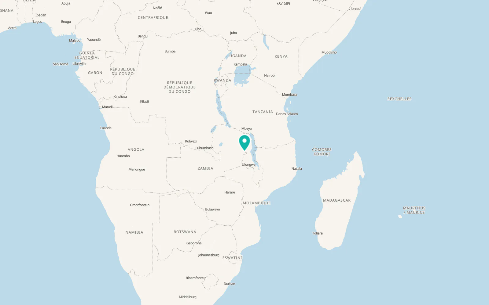 Map of Lundazi