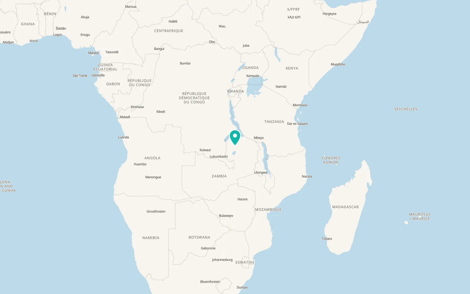 Map of Luwingu