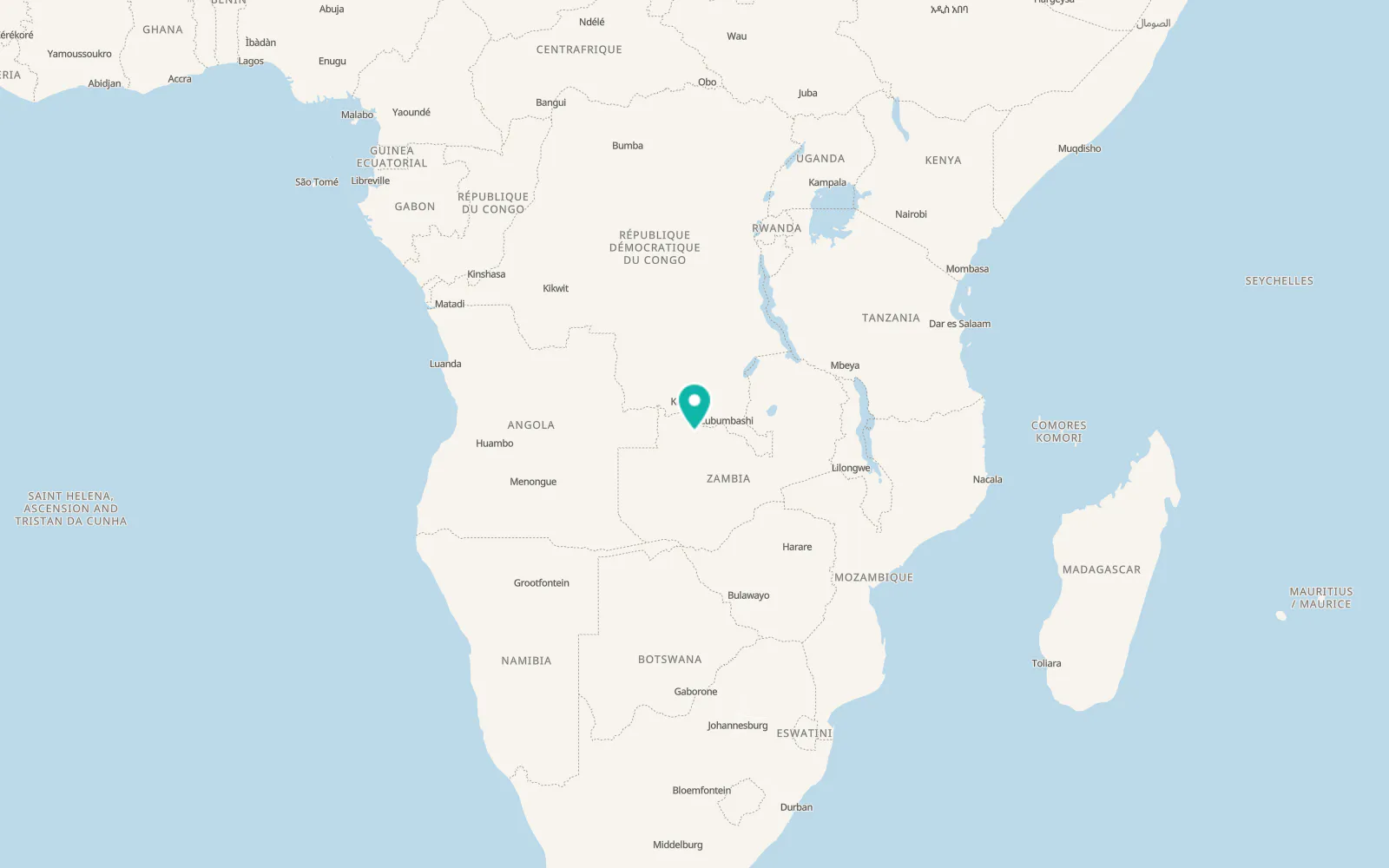 Map of Manyama
