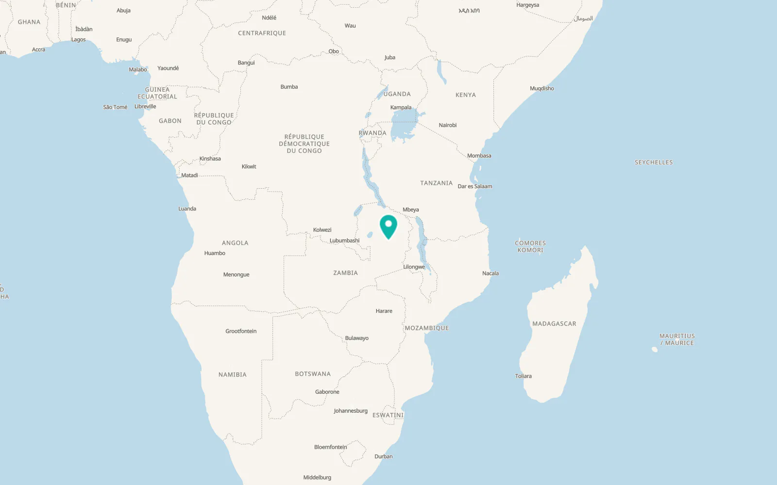 Map of Mpika
