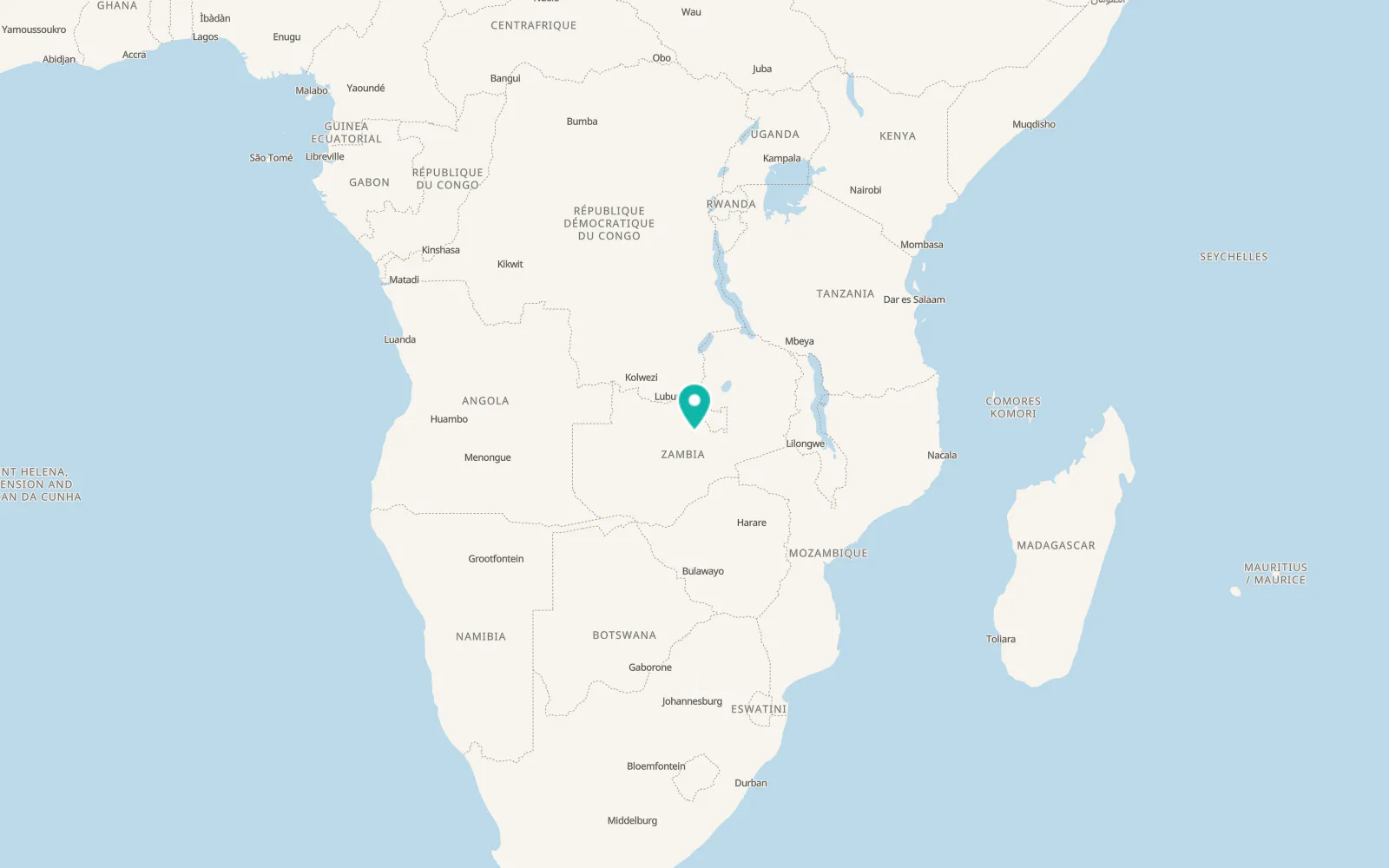 Map of Mpongwe