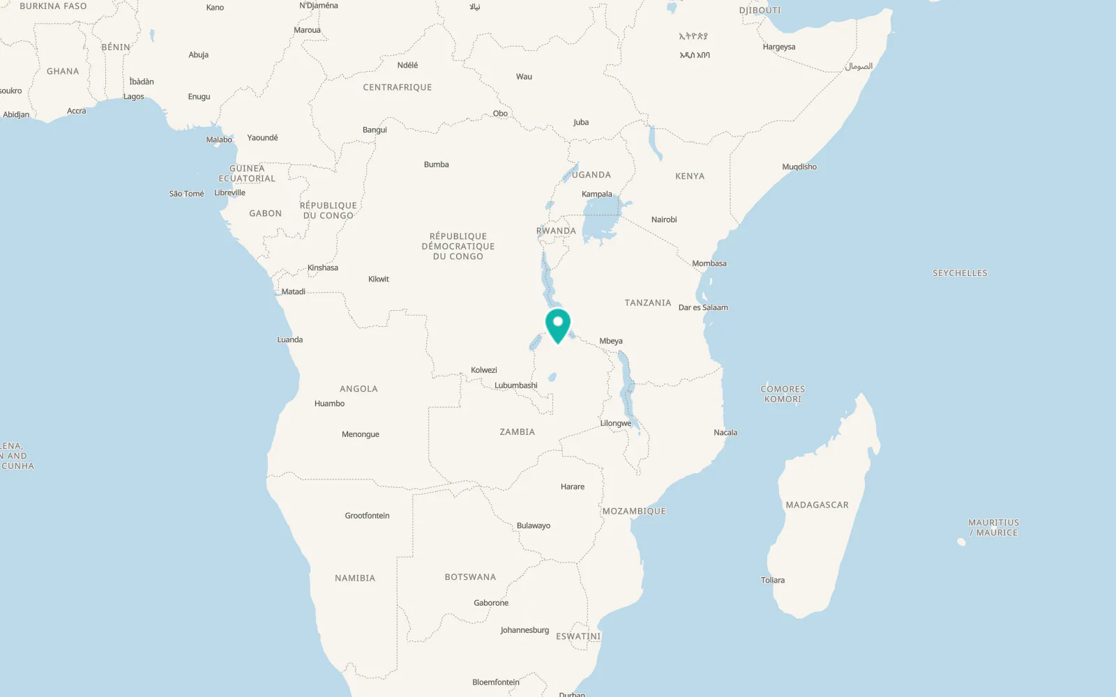Map of Mporokoso