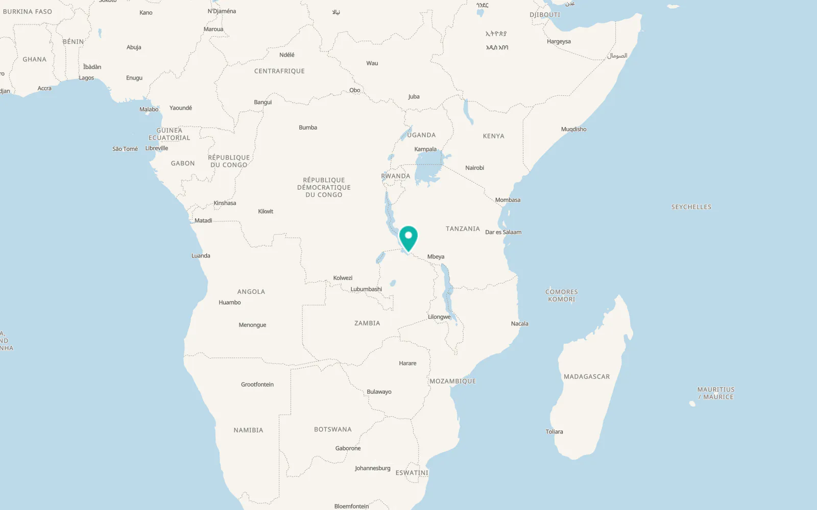 Map of Mpulungu