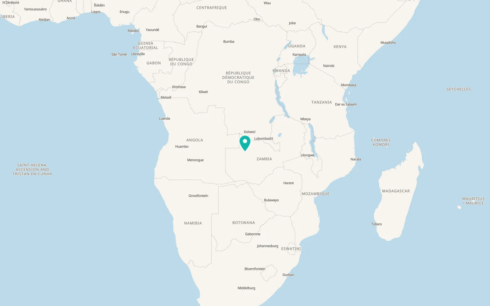 Map of Mufumbwe